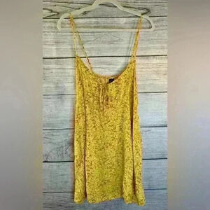 Wild & Fable Women’s XL Yellow Floral Dress with Pockets – Sleeveless Dress